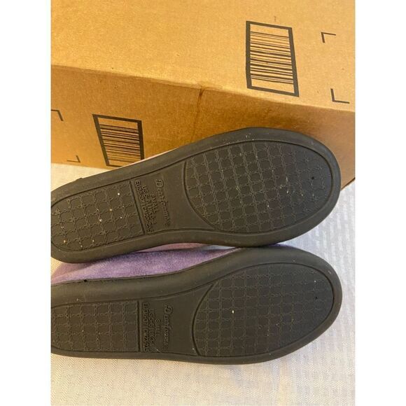 Dearfoam plush slippers purple size 5/6 medallion pattern - Picture 4 of 4